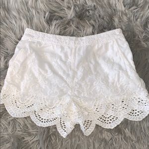 Urban outfitters lace tie shorts